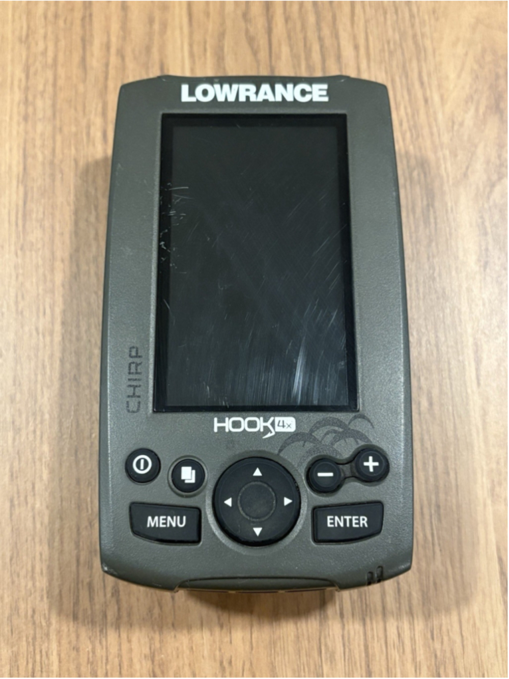 Lowrance Hook 4x CHIRP Sonar Fishfinder Boat Marine Fish Parts Repair Untested